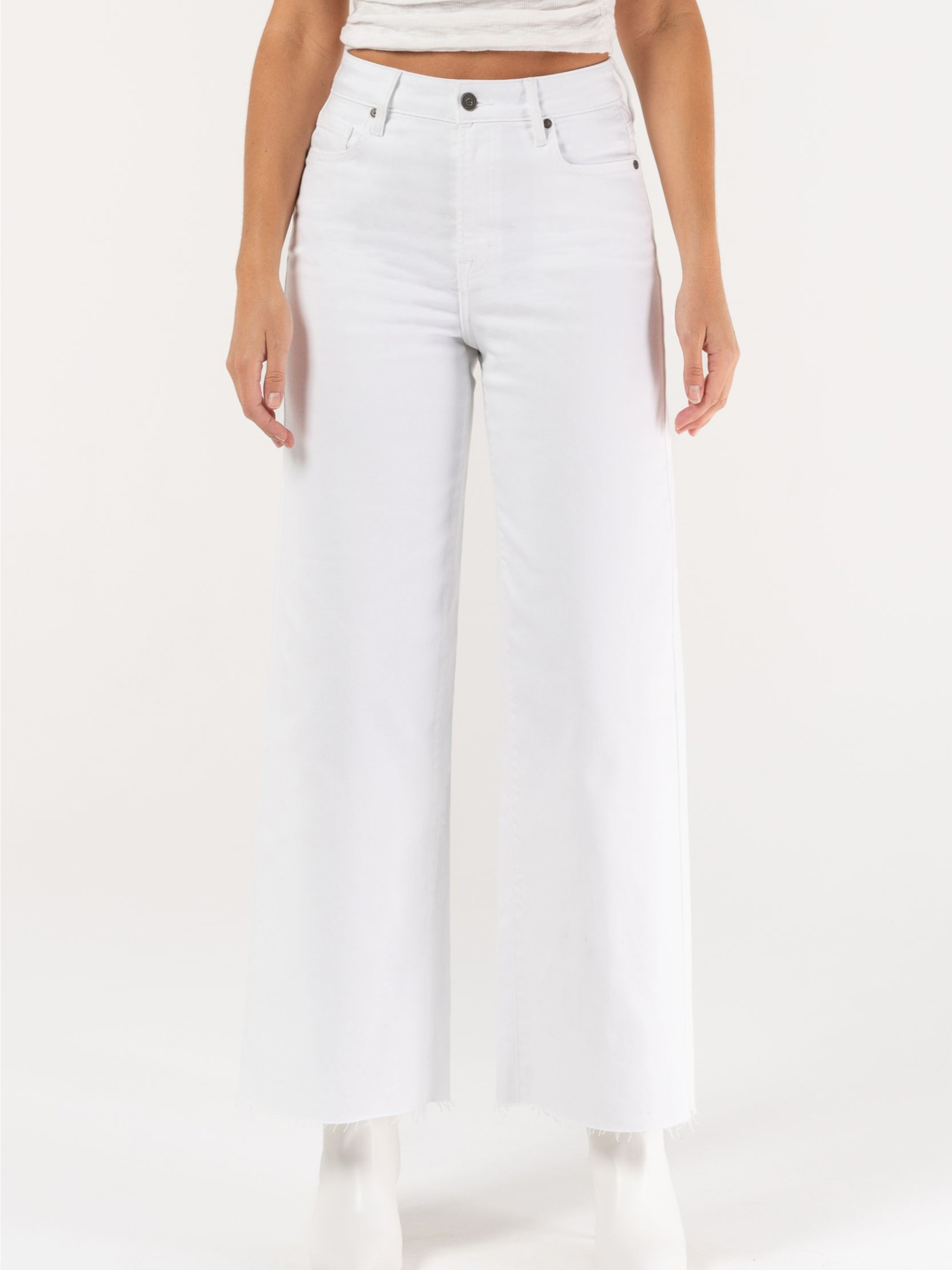 Nori High Rise Crop White