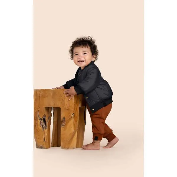 OMAMImini Baby Terry Joggers, Rust