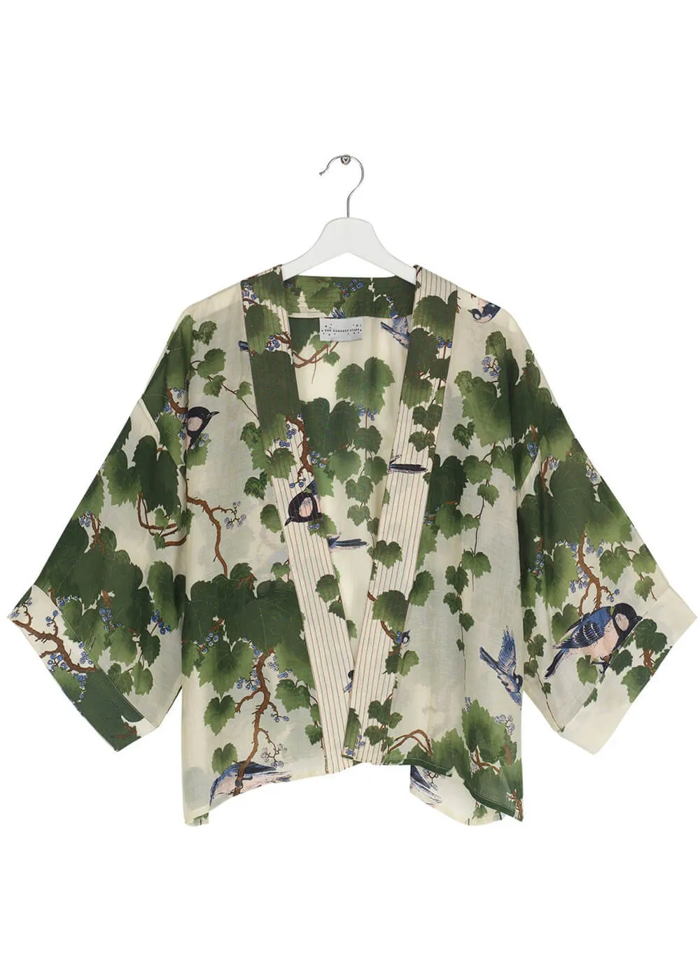 One Hundred Stars Acer Short Kimono Green