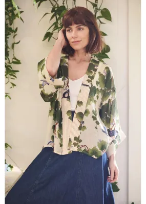 One Hundred Stars Acer Short Kimono Green