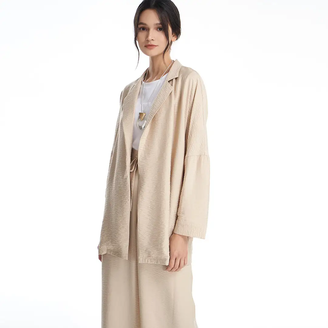 Open Textured Solid Outer Jacket