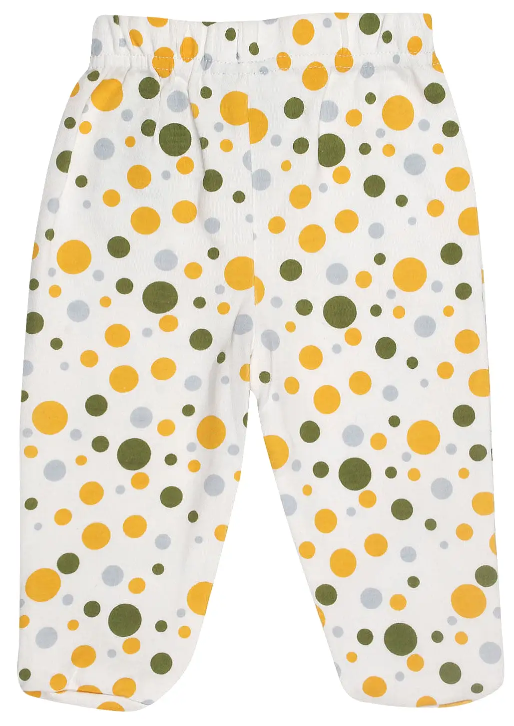 Organic Cotton Baby Pants Footed GOTS Certified Clothes (Dots)