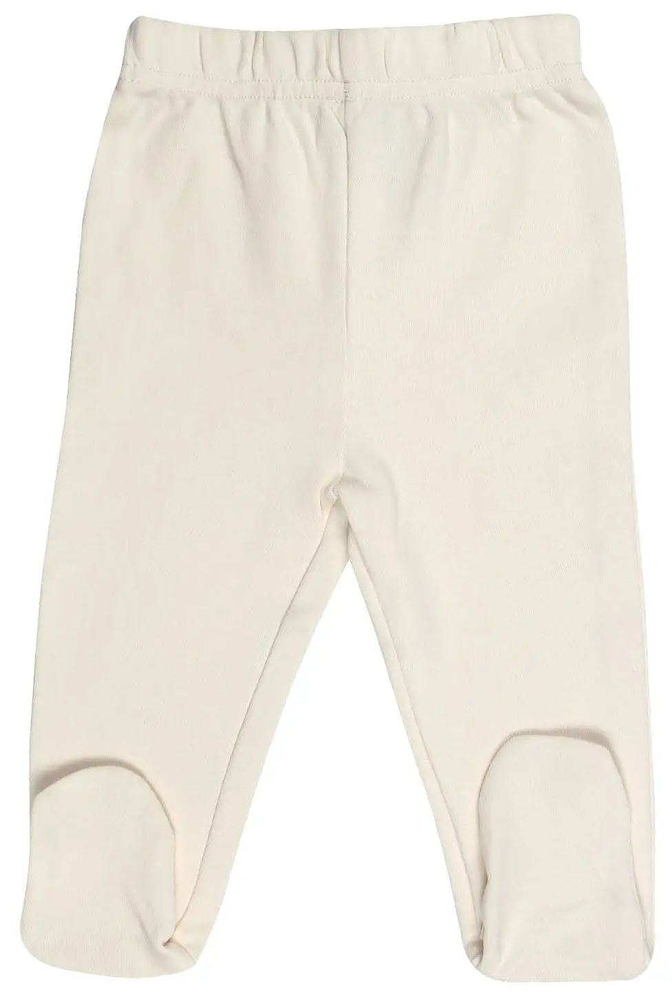 Organic Cotton Baby Pants Footed Unisex GOTS Certified No Dye (Natural)