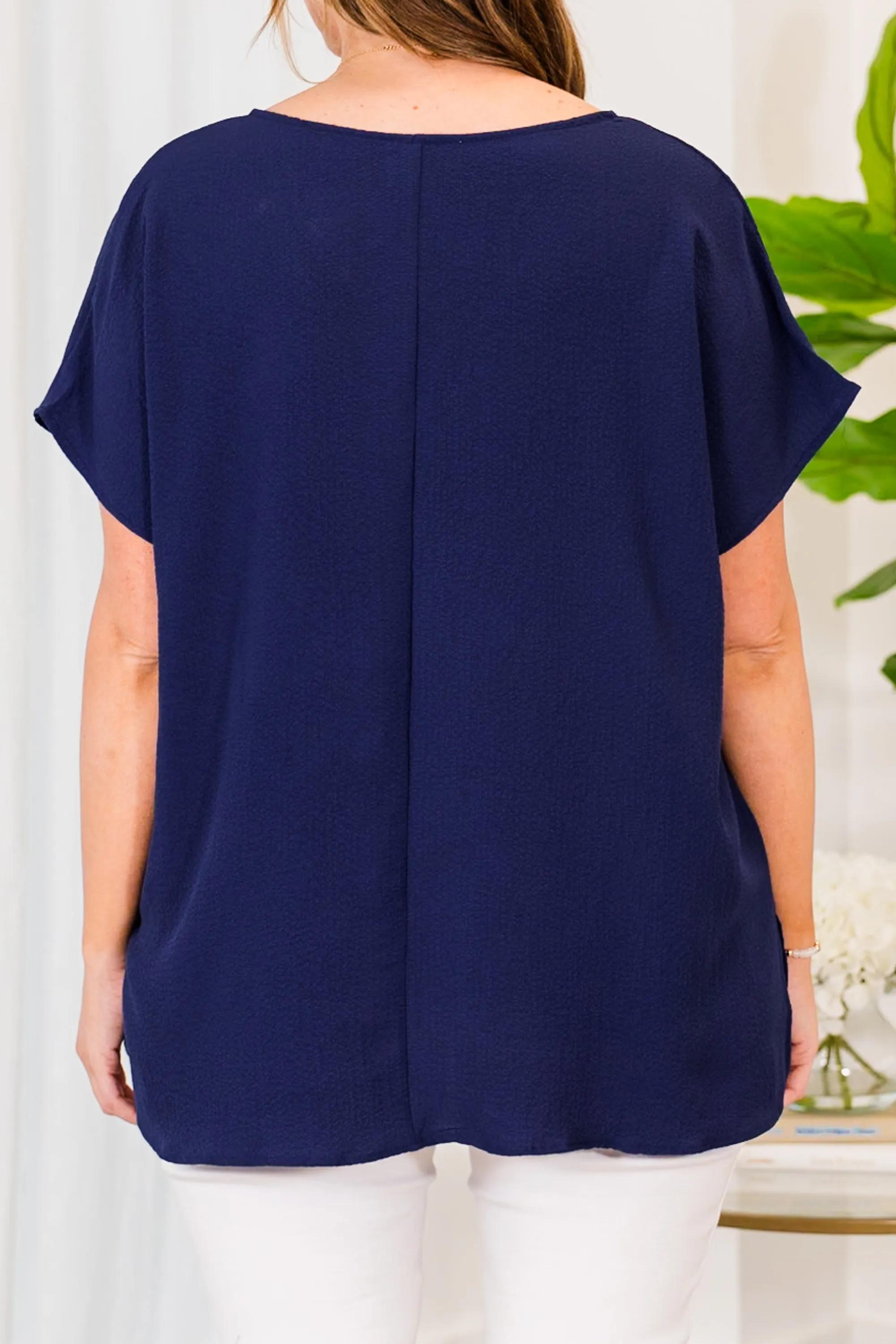 Our Oasis Top, Navy