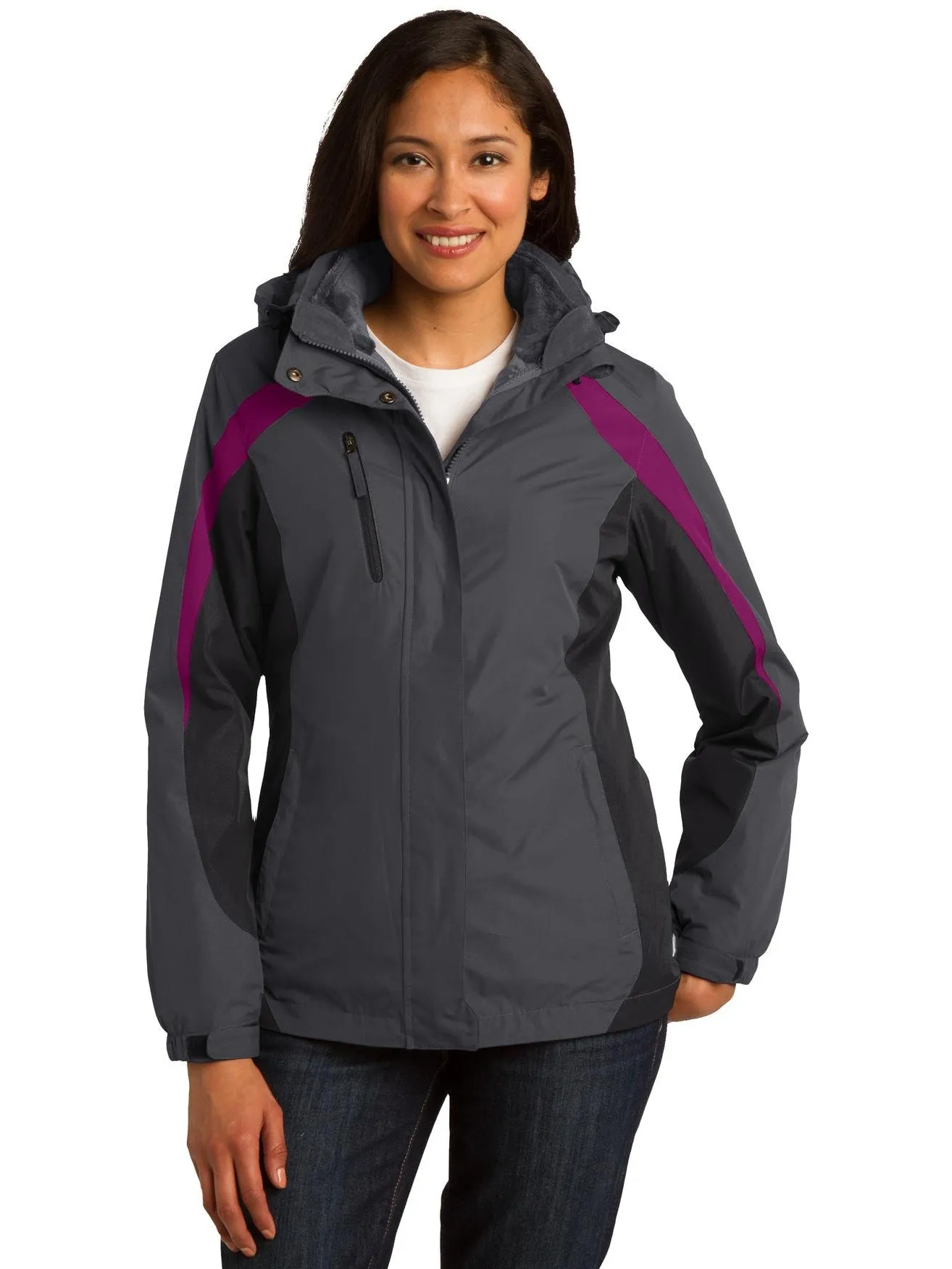 Port Authority Ladies Colorblock 3-in-1 Jacket