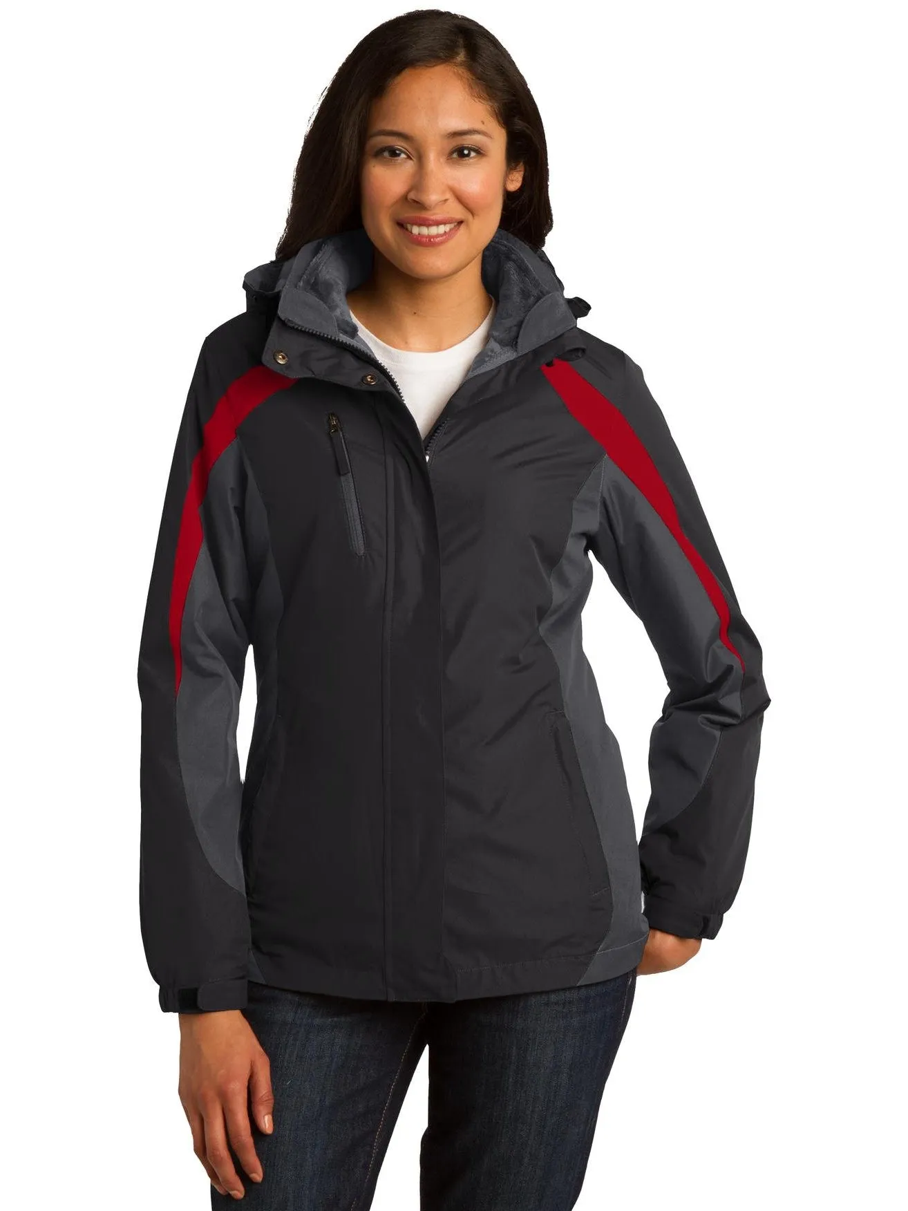 Port Authority Ladies Colorblock 3-in-1 Jacket