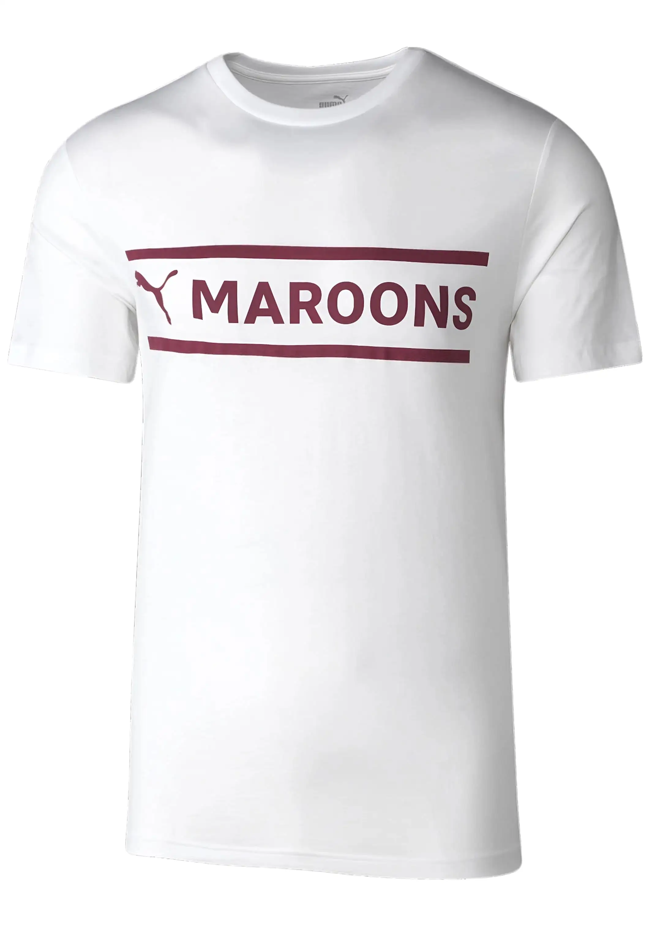 Puma Mens QLD Maroons SOO Logo Tee <BR> 768688 01