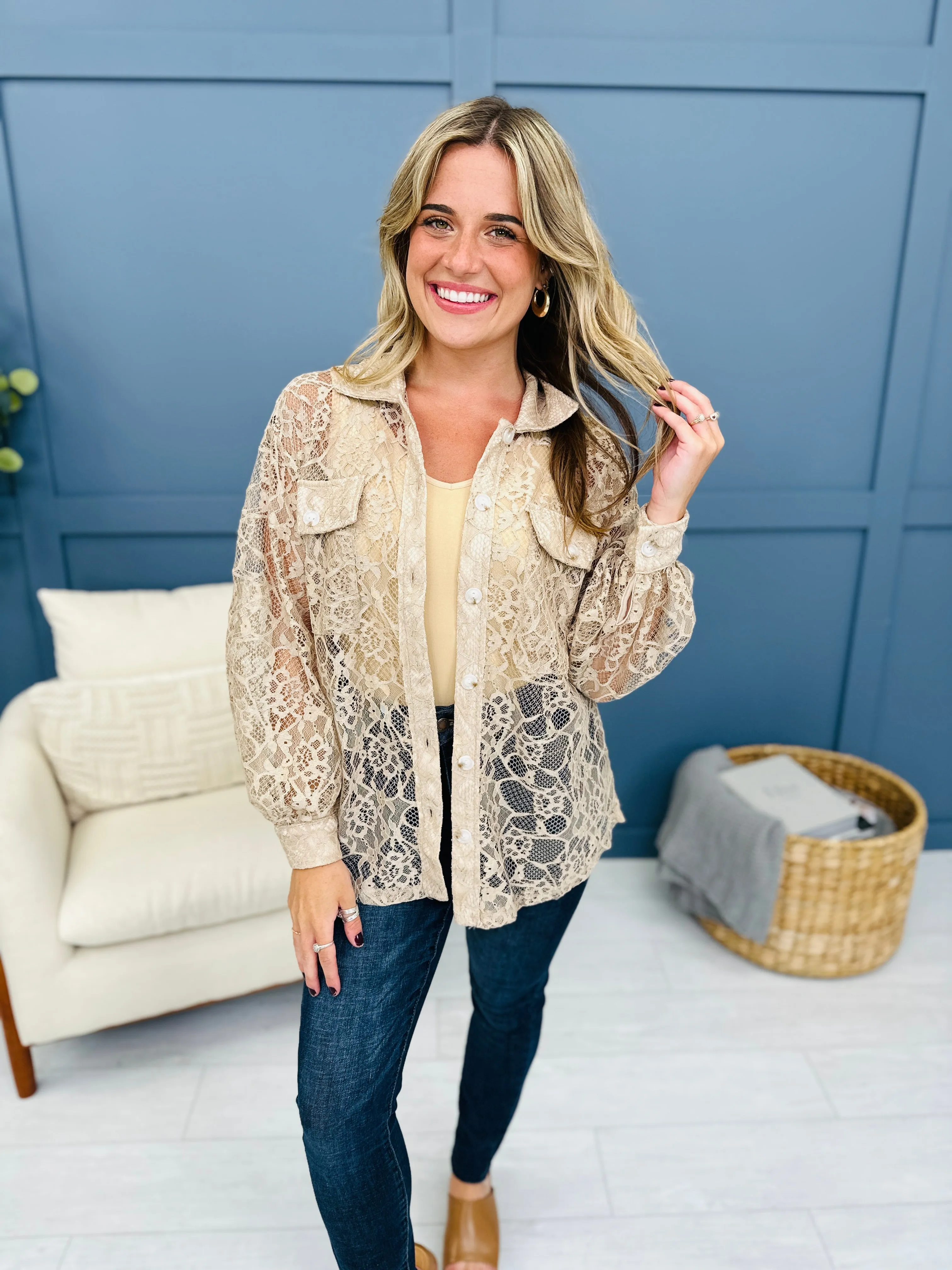 REG/CURVY Summer Steal Lovely Lace Shacket--Multiple Colors