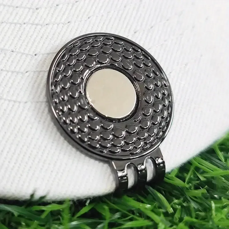 Round Metal Magnetic Ball Marker Holder Hat Clip