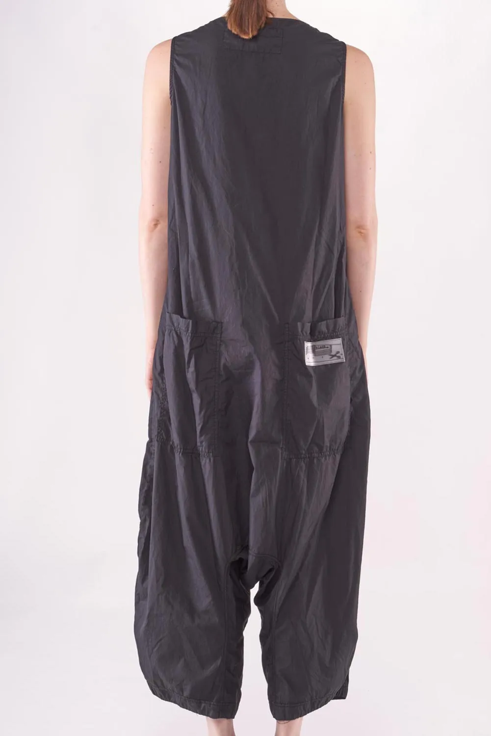 RUNDHOLZ Black Label Cotton Jumpsuit in Black