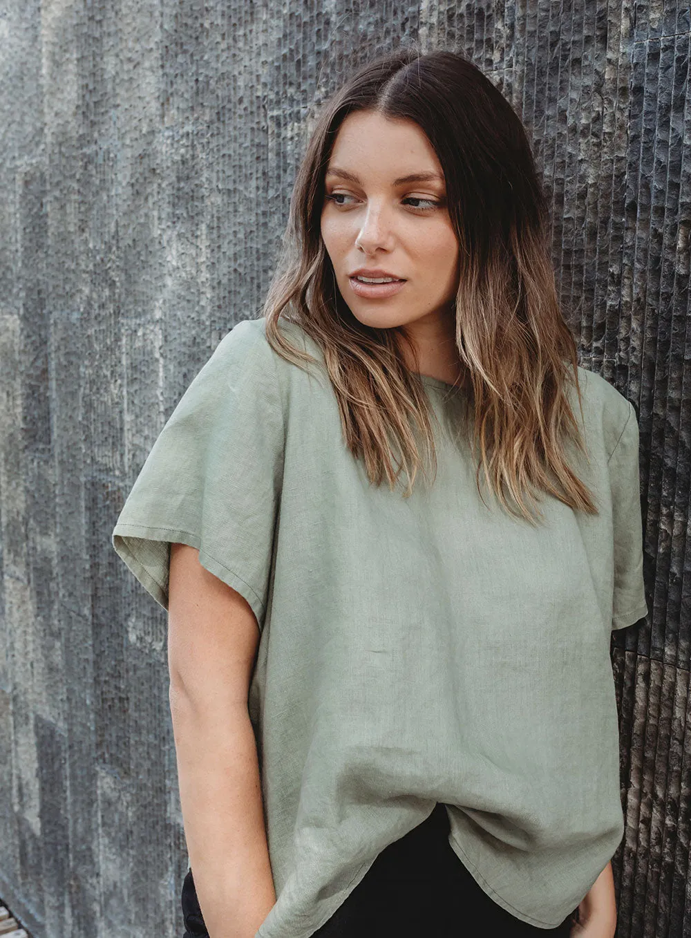 Sadie Top-KHAKI