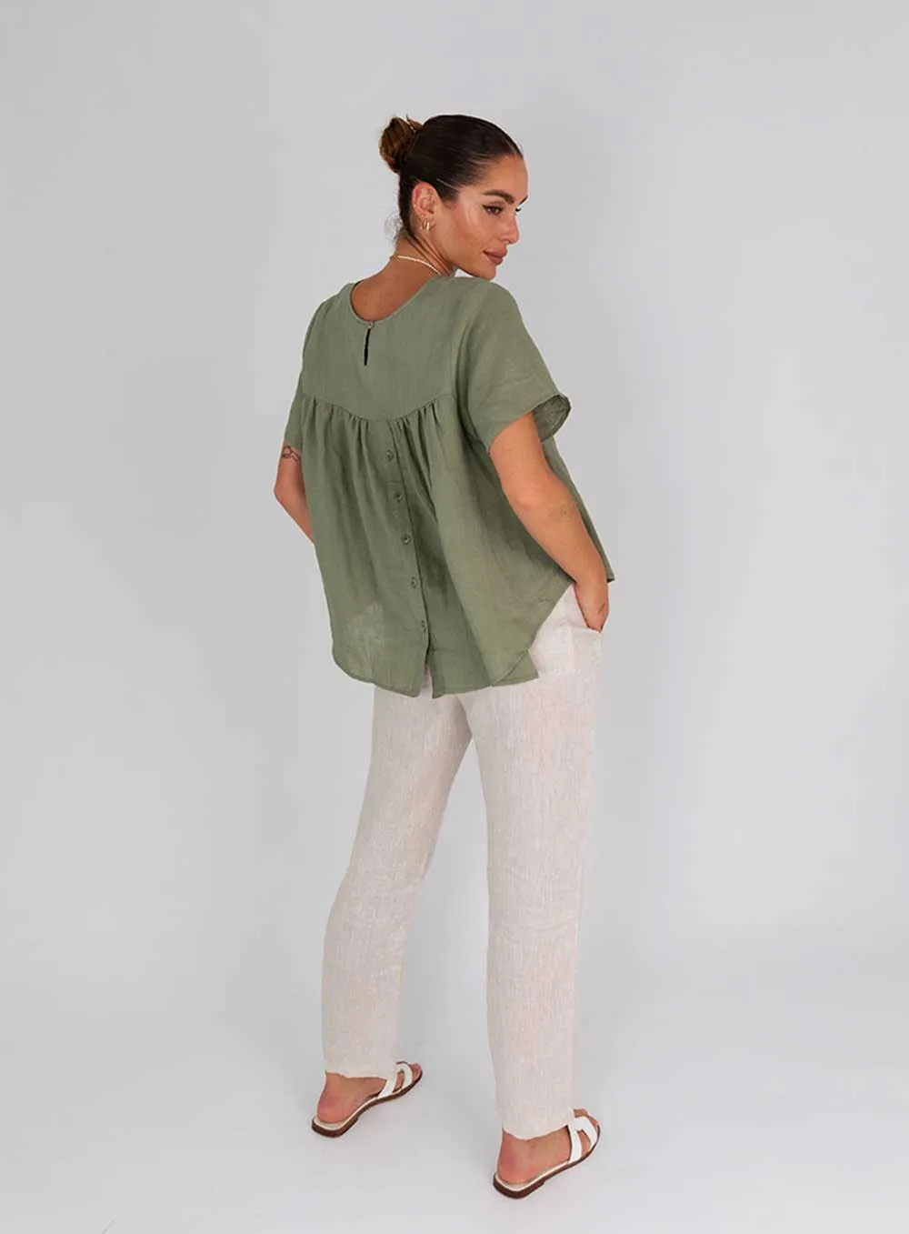 Sadie Top-KHAKI