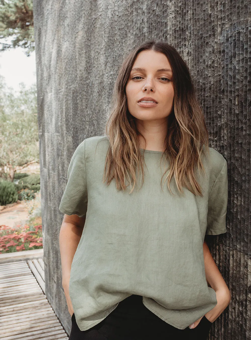 Sadie Top-KHAKI