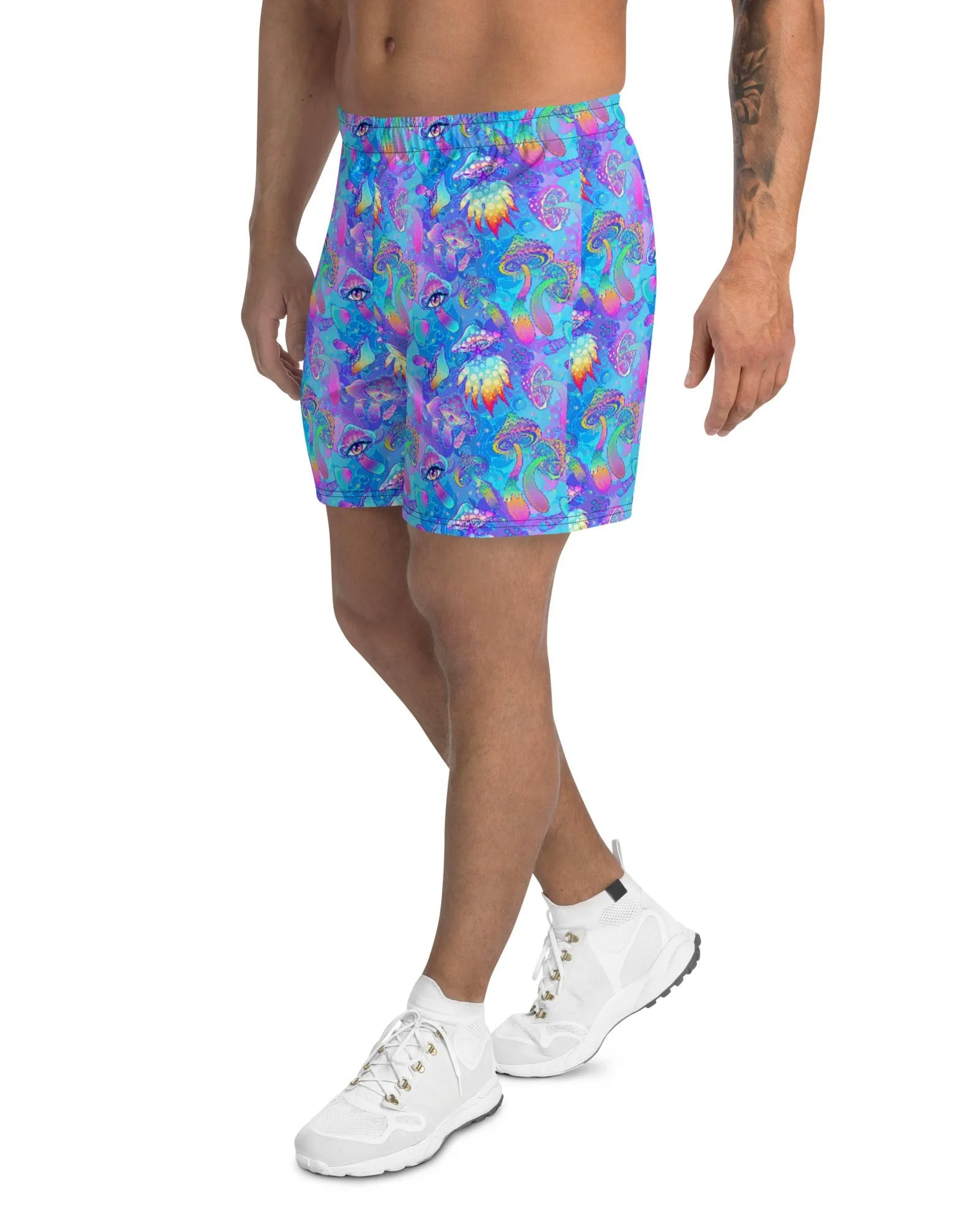 Shroomin Blue Recycled Athletic Shorts