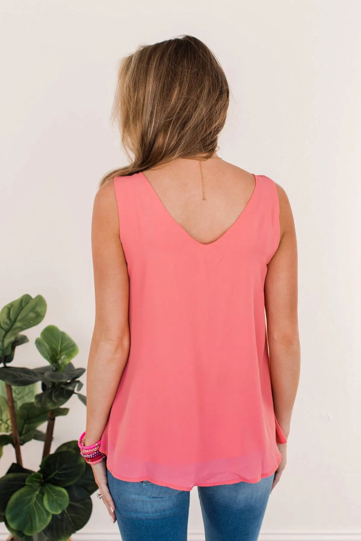 Simple Joys Tank Top- Pink