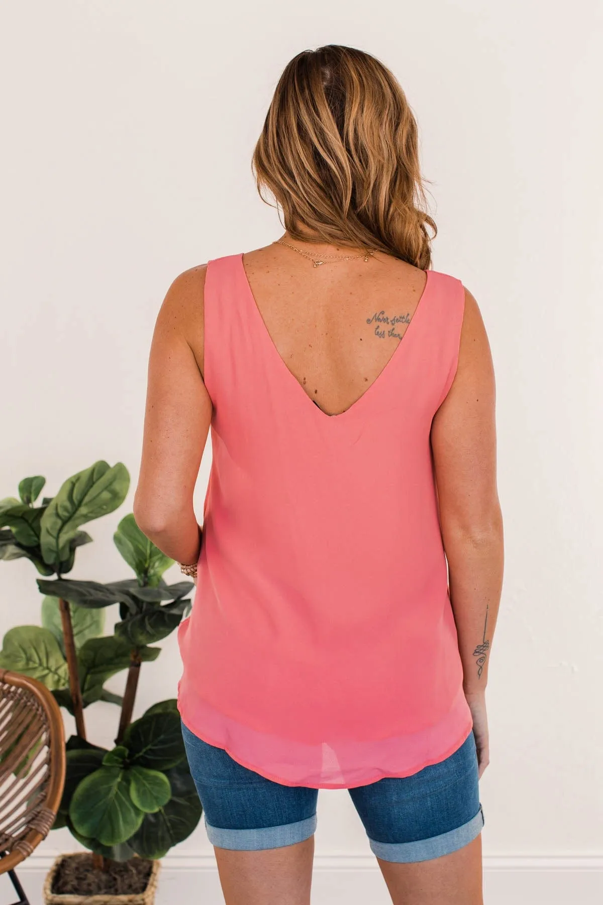 Simple Joys Tank Top- Pink