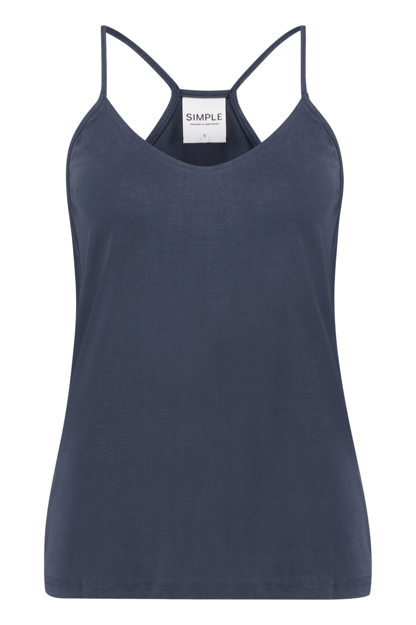 Simple Navy Tank Top - Tex