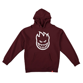 Spitfire Bighead Hoodie Maroon/White