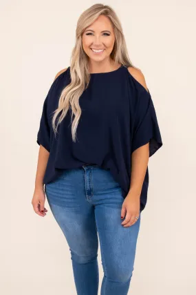 Summertime Magic Top, Navy