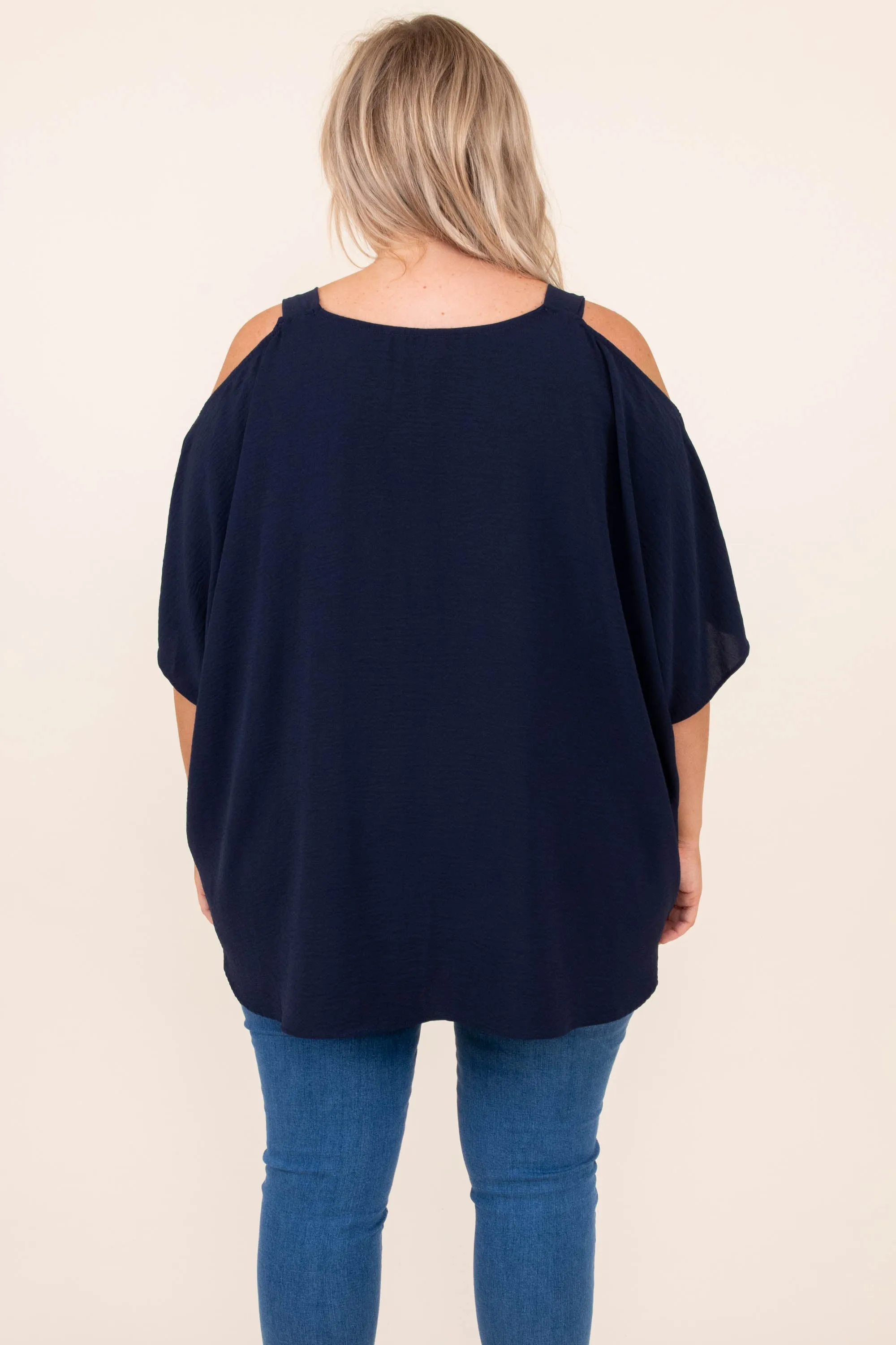 Summertime Magic Top, Navy