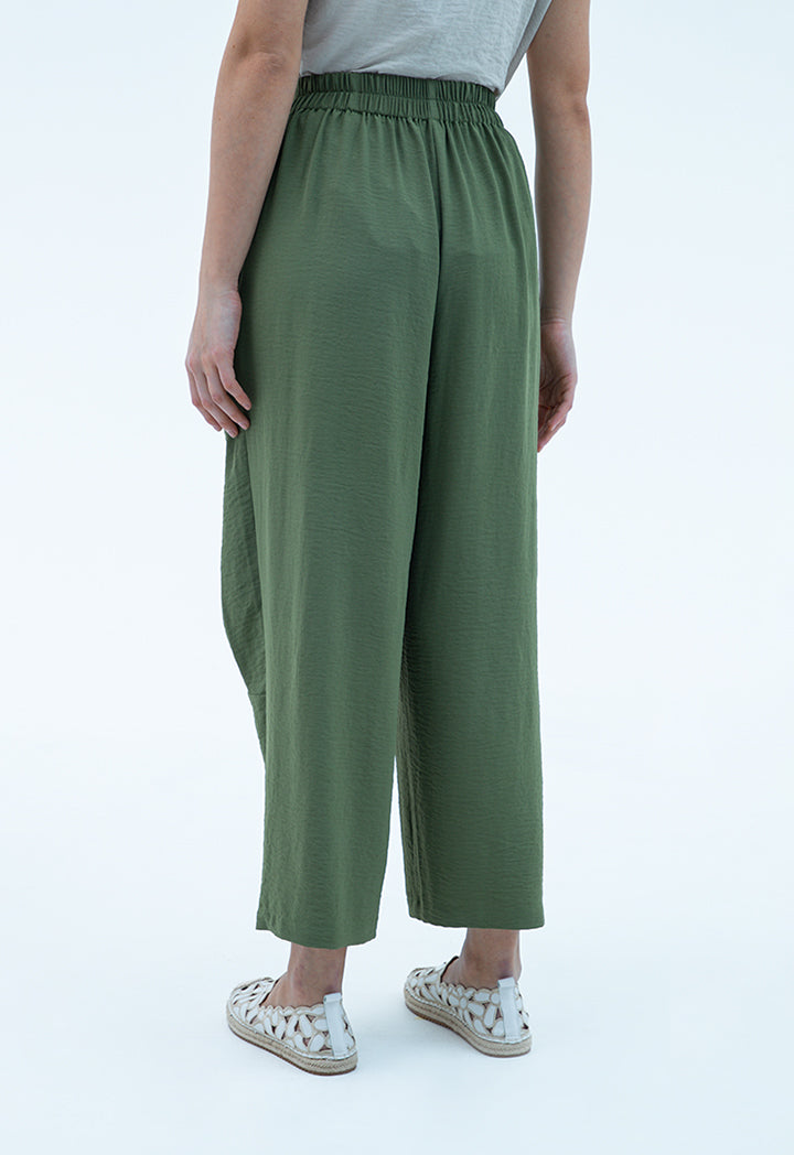 Textured Solid Trousers