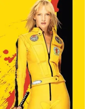 The Bride Kill Bill Yellow Motorcycle Jacket