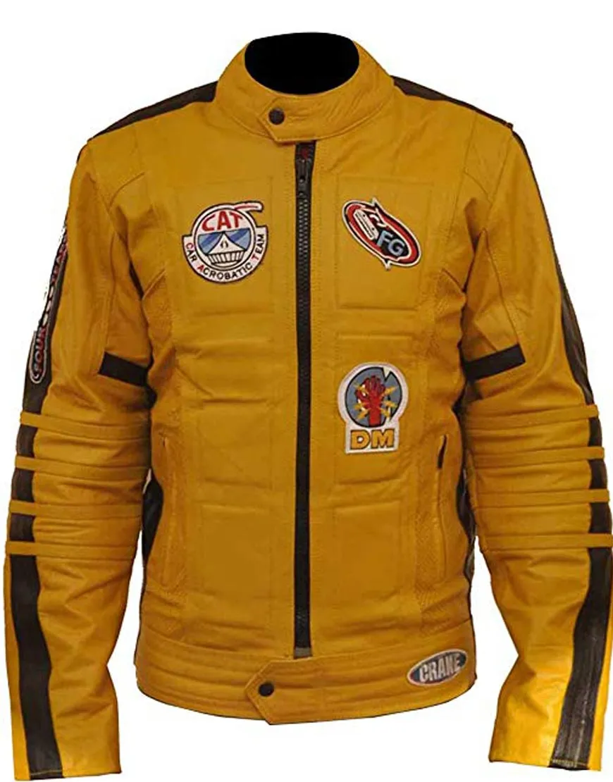 The Bride Kill Bill Yellow Motorcycle Jacket