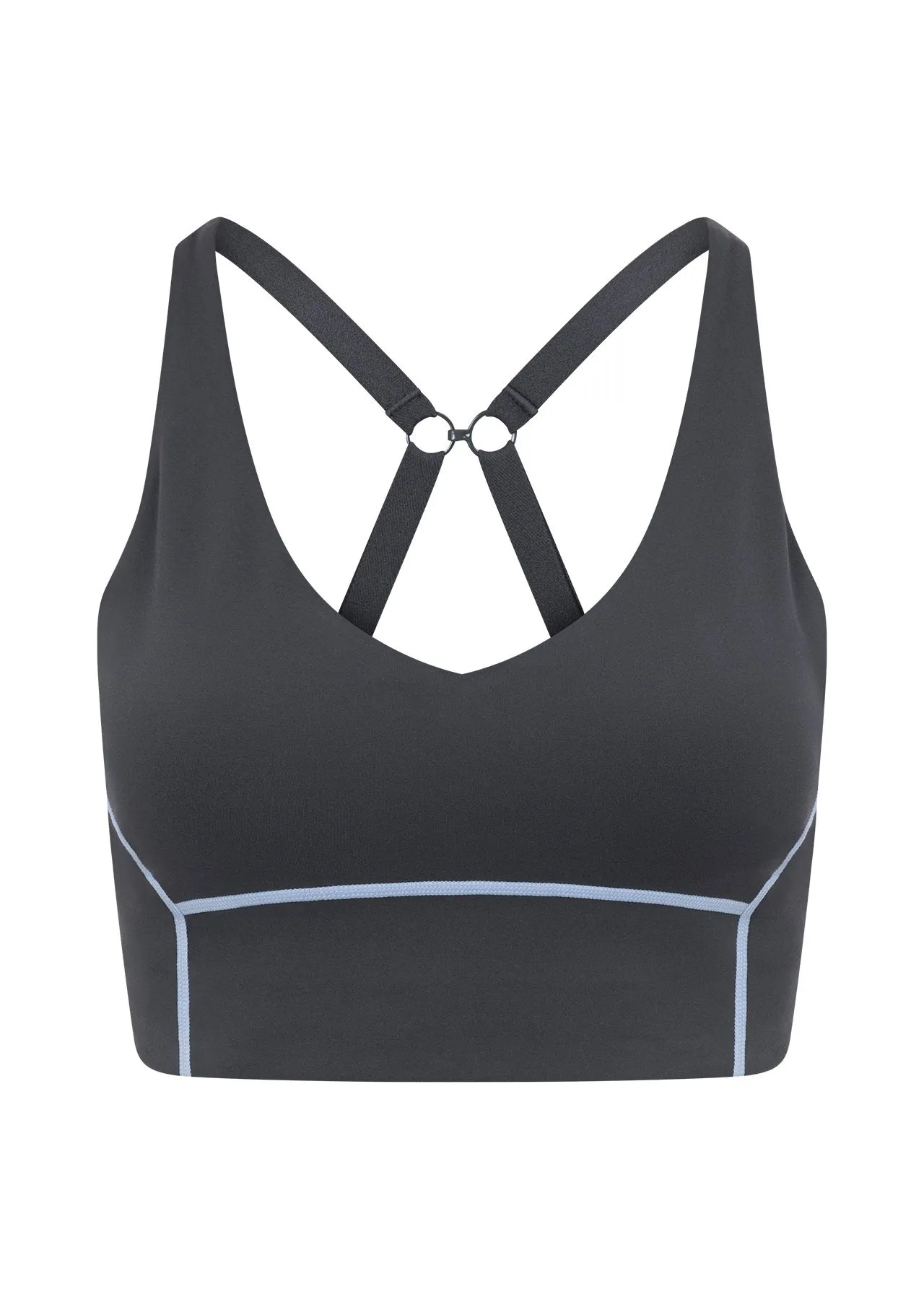 Unwind Longline Sports Bra | Blue | All Day Support | Lorna Jane Australia