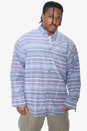 VINTAGE ST JOHNS BAY STRIPED L/S SHIRT (X-LARGE)