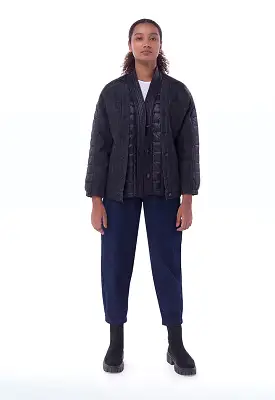 Waterproof Textured Solid Outer Jacket