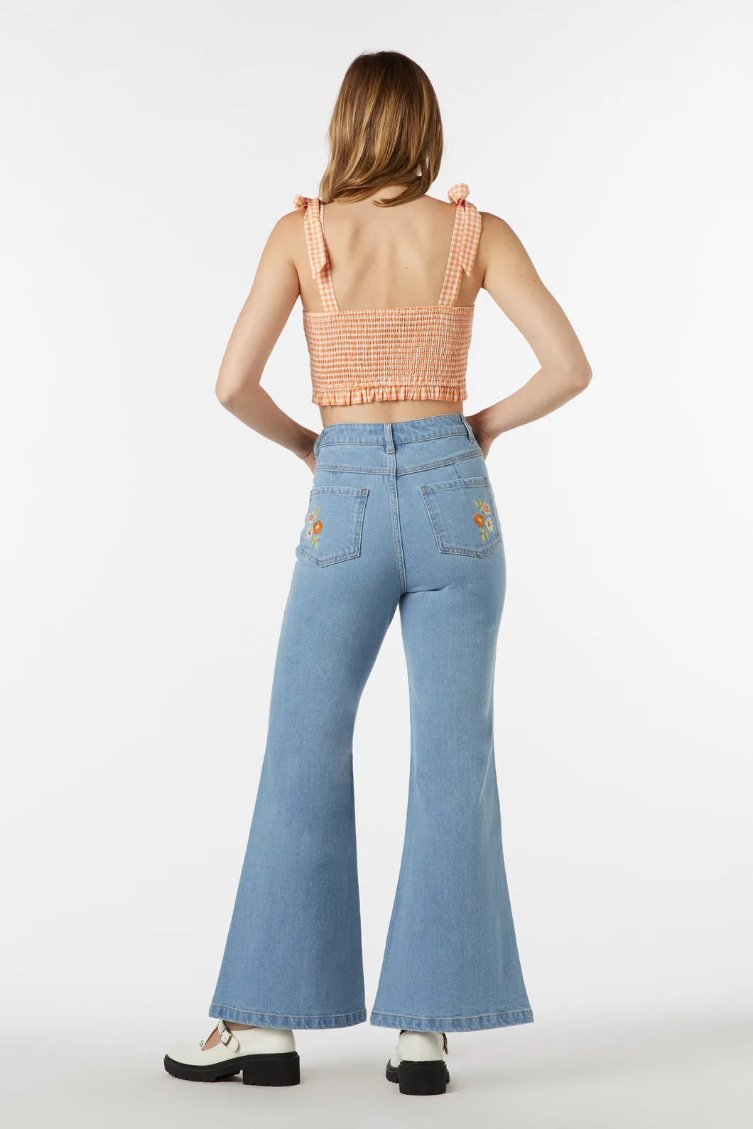 Wendy Flare Embroidered Jean