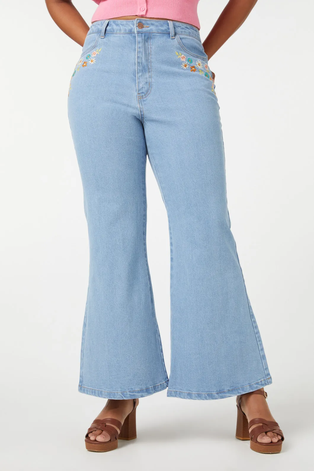 Wendy Flare Embroidered Jean