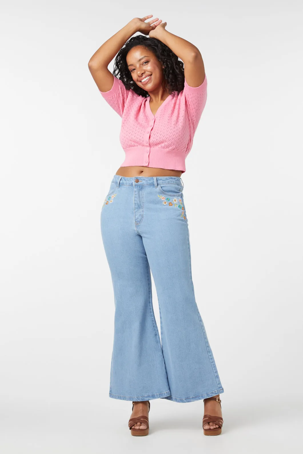 Wendy Flare Embroidered Jean