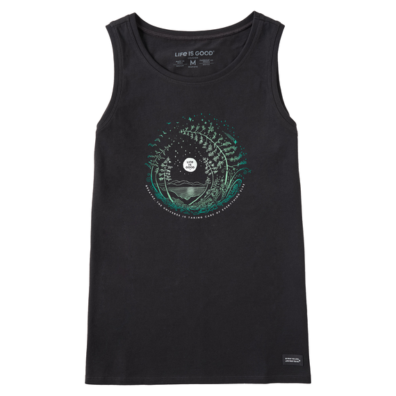 Women's Breathe Moon Evergreen Fern Crusher Tank