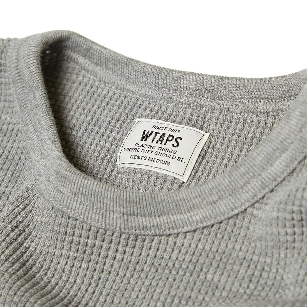 WTAPS Long Sleeve Waffle TeeGrey