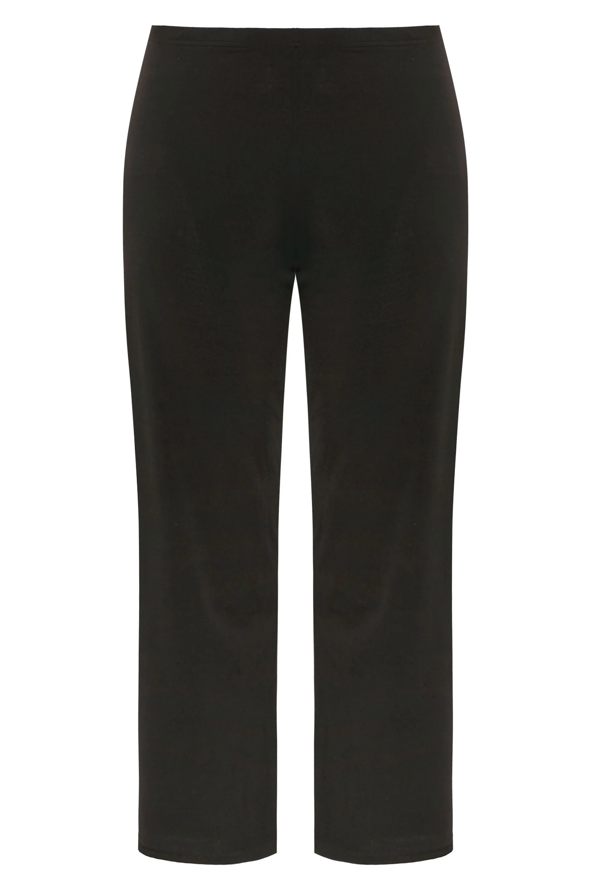 YOURS BESTSELLER Curve Black Pull On Ribbed Bootcut Stretch Trousers